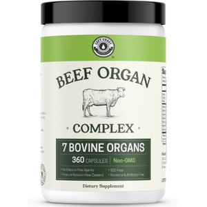 Beef Organ Supplement, Grass Fed & Pasture Raised, 360ct EXP: 11-2027