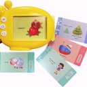 Russian Flash Cards 60 PCS,Russian Alphabet Toys for Kids Learn Russian Language Vocabulary Words and Pronounce,Basic Russian Books for Beginners,Gifts for Kids