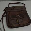 Oak Leathers Leather Crossbody Bag For Women With Adjustable Sling Strap - Medium Size Crossover Shoulder Handbag Purse
