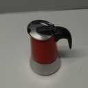 Moka Pot, 4 Cups (7.1 oz) Stovetop Espresso Maker, 304 Stainless Steel Moka Pot, Induction Compatible, Red