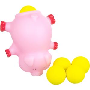1pc Foam Ball Popper Toy - Squeeze & Launch Pig Toy w/ Foam Balls Included  Animal Ball Shooting Squishy Toy, Toddler Toys