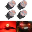 iFunyLED 4PCS 7443 LED Bulb Brake Tail Light 12V-24V Super Bright 7440 T20 LED Replacement Light Kit Set for Car Tail Brake Turn Signal Lights - Brilliant Red