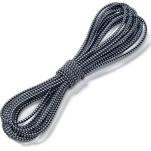 Aegero Elastic Bungee Cord, 1/8" x 50' Heavy Duty Bungie Cord,Kayak Stretch String Rope,Shock Cords,for DIY Projects,Kayak Strap Tarp Tie Down Canopy Boating Camping Tent Crafting Patio(Blackwhite)
