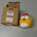 Interactive Dog Toy Ball, Upgrade Automatic 1.5H Jump Plush Toy with Removable Zipper for Small Large Dogs, Rechargeable Squeaky Move Bounce Ball for Pets Keep Busy, No Loud Music (Chicken) (Soft Yellow)