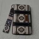 Montana West  Wrangler Wristlet Western Wallet Boho Aztec Credit Card Holder for Women (2203A Black)