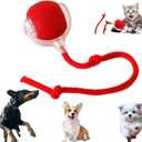 Christmas Stocking Stuffer 2025 New Electric Dog Ball Toy,Electric Ball Dog Toy for Cat,360 Smart Automatic Interactive Rolling Dog Ball, Smart Interactive Pet Toy Ball,Automatic Dog Toy (red)