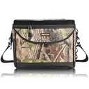 Double-Layer Insulated Cooler Foldable Lunch Box, Leakproof Cooler Bag for Men & Women, Shoulder Strap, Bottle Opener, for Beach, Camping, Car (Black)