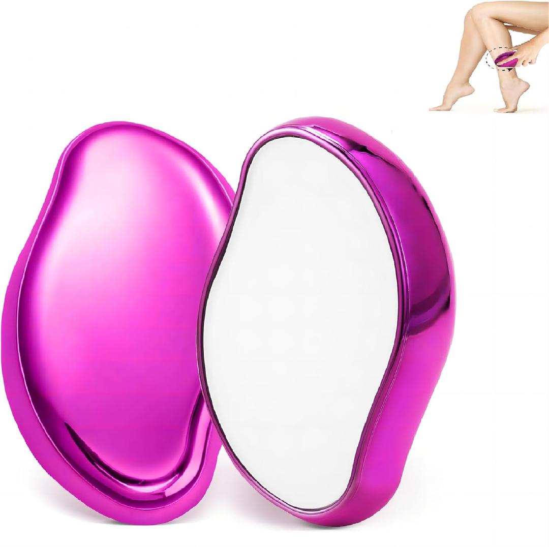 Crystal Hair Eraser for Women,Reusable Bleame Hair Eraser Crystal Hair Remover Hair Eraser for Women,Crystal Shaver Hair Removal Stone Nood Eraser Hair Removal Shaving Stone for (Purple)