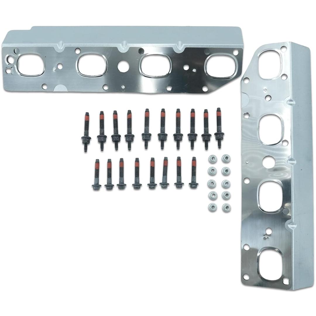 Engine Exhaust Manifold Gasket Kit 5.7L V8 with Bolts, Studs & Nuts for 2009-2020 Dodge Ram 1500/2500/3500, Jeep Charger, Grand Cherokee (Left + Right Set)