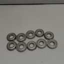 FR10ZZ Flanged Ball Bearing, ID 5/8" x OD 1-3/8" x Width 11/32" Miniature Bearings, Double Metal Shielded Deep Groove Bearings, Pre-Lubricated (GCr15) Chrome Steel 10pcs