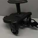 2025 New-Universal Stroller Board with Detachable Seat, 2in1 Sit and Stand Stroller Glider Board for Most Strollers, Holds Children Up to 55 LBs Stroller Standing Board (Black)