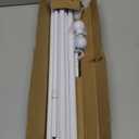 Thestoa Curtain Rods for Windows 48 to 84-92 Inch, White, Stainless Steel Rods for Bedroom, Living Room, Kitchen, Farmhouse, Outdoor