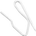 1Box Metal S Hook Curtain Tape Hook Multipurpose Hangable Hook Supplies for Indoor Outdoor Garden Yard Decor