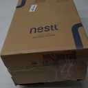 Nestl Reading Pillow with Shredded Memory Foam, Luxe Cut Plush Back Pillow for Sitting Up in Bed, Back and Arms Adjustable Support for Adult & Teens, Backrest Pillows with Washable Cover Light Grey Standard 18"