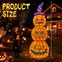 3 Pack 6FT Giant Halloween Decorations Outdoor Light Up Pumpkin Decor