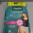 Depend Fresh Protection Adult Diapers, Incontinence & Postpartum Bladder Leak Underwear for Women, Disposable, Maximum, Medium, Blush, 30 Count