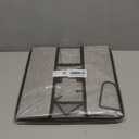 StorageWorks Hanging Closet Organizer, 3-Shelf Shelves with Top Shelf, 12" W x 12" D x 35 "H, Mixing of Brown and Gray (Grey)