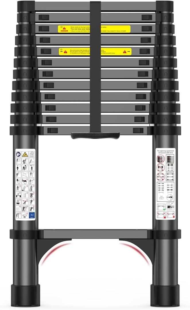 Xtend & Climb 770P+ Telescopic Ladder (12.5 FT - 250 LBS) | Home Series