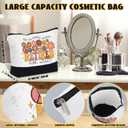 Abbylike Retirement Gifts Tote Bag for Women 2025 Vintage Groovy Retirement Women Farewell Going Away Gifts for Coworker Teacher Nurses Boss Friends Mom Grandma Retirees