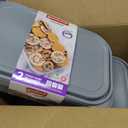 Tupperware Modular Mates Greystone 1610 Rectangular Replacement Seal (LID ONLY) 10.75" X 7" Pack of 4