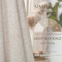 jinchan Linen Curtains with Privacy Lining 84 inch Length Lined Curtains for Living Room Bedroom Light Filtering Taupe Drapes Neutral Farmhouse Cottage Core Home Office Rod Pocket Back Tab 2 Panels