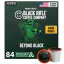 Black Rifle Coffee Company Dark Roast Coffee Pods 100% Arabica, Bold, Smoky Single-Serve K-Cup Compatible Veteran-Founded Premium Coffee Beyond Black 84 Count, Exp date: 04/09/28