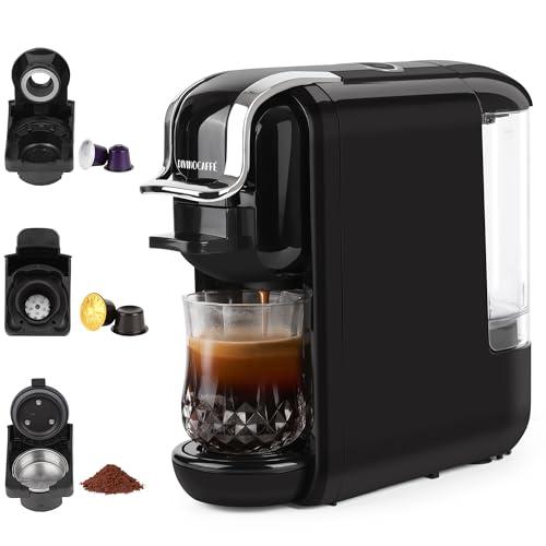Espresso Machine for Nespresso Capsule, Lavazza Blue & Expert Capsule, Coffee Powder, 19 Bar Pump Pressure Makes Authentic Espresso Coffee, Mini Espresso Coffee Maker with Removable Water Tank.