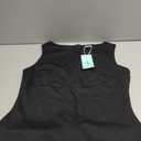 WIHOLL Women's Summer Sleeveless Boat Neck Mini Dress Slim Fit Party Club Bodycon Dresses (Medium)