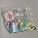 Pastel Ribbon Set - 60Yards Assorted Rainbow Satin Ribbon for Crafts, Bouquets, Parties & Weddings - 6 Rolls (1")