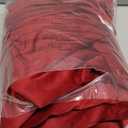 NICETOWN Red Velvet Blackout Curtains 84 inches Long 2 Panels for Bedroom, Thermal Wall Decor Soundproof Privacy Protection Panels for Home Theatre/Film Room/Stage (Rod Pocket Design)