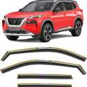 in-Channel Rain Guards Fit for Nissan Rogue 2021-2026 Window Rain Guards Extra Durable Window Deflectors Vent Visors Vent Shades Exterior Car Accessories-4pcs