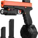 Electric Gel Toys New X2,Splat-Blaster Full Auto Includes Drum and Goggles for Outdoor Team Game for Ages 14+,Orange