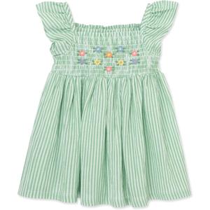 Little Me Clothes for Baby Girls' Sundress with Panty, 12 Months - 4 Toddler (Green)