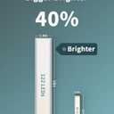ASOKO Under Cabinet Light, Upgrade 16inch LED Closet Light with Dimmable 6000K Cool White and Memory Function, Plug-in Under Counter Lights for Kitchen/Desk/Shelf/Workbench/Display Case/Room