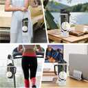 6Pcs Accessories Set Compatible with Owala 30oz & 40oz FreeSip Sway Bottles & Tumblers, Silicone Boot, Handle Strap, Replacement Stopper, Flower Charm, Plush Ball for Owalaa (Transparent)