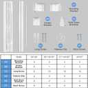 SMONTER 2" Slat Faux Wood Blinds with Crown Valance- Cordless Horizontal Blinds Room Darkening Blinds for Windows Bedroom, Bathroom, Living Room, Glass Door Interior Decor, 45" Wx 48" H