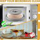 EZMO 2 in 1 Collapsible Microwave Splatter Cover for food, with Tray & Handles - Vented Silicone Splatter Guard Lid - Vegetable Fruit Colander - BPA-Free Kitchen Gadget for Meal Prep 10.7 inch