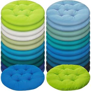 Tinideya 24 Pcs Floor Cushions Classroom,Medium 15.7 Inch,Blue-Green