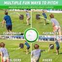 GoSports LotBall AIR Backyard Baseball Bat, Ball and Strike Zone Set - Plastic Baseball Game for Kids