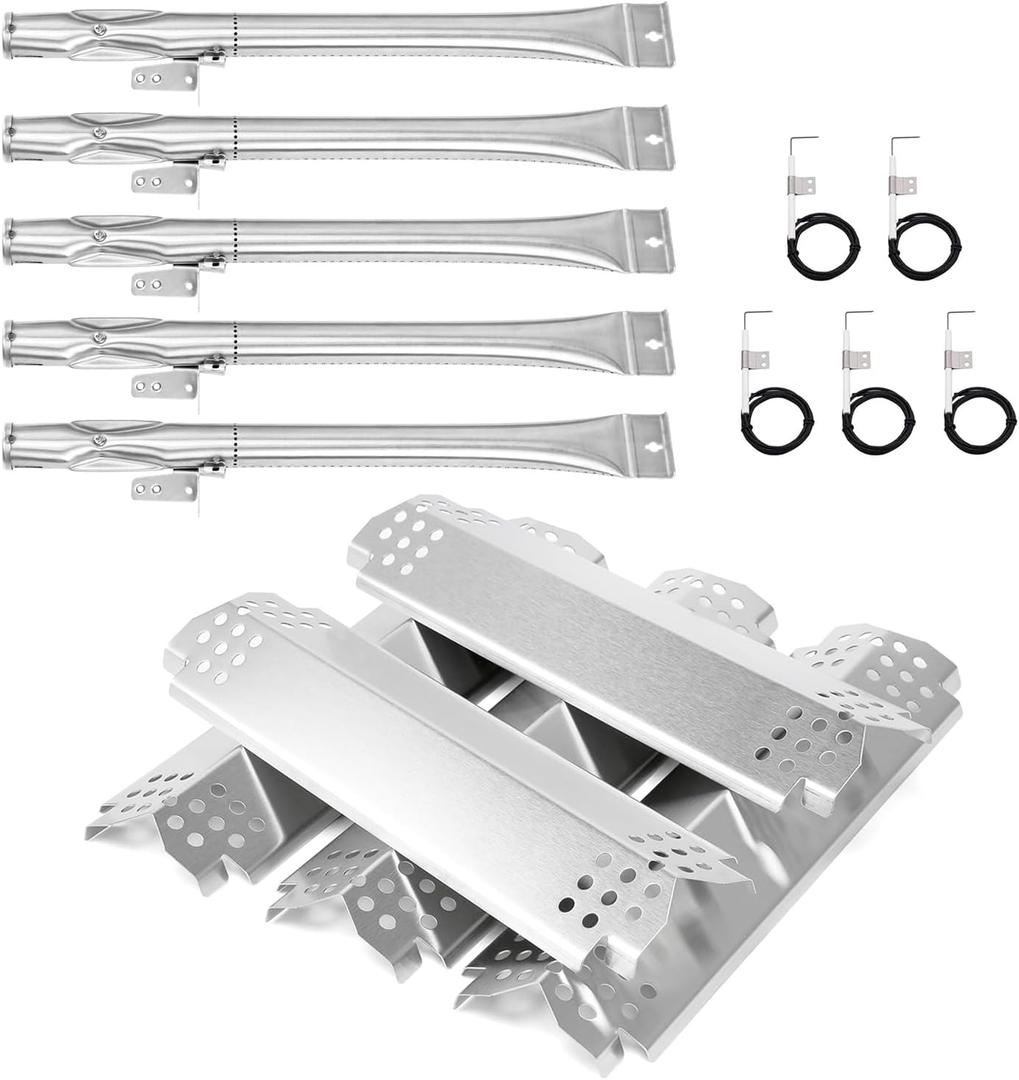 Replacement Parts Kit for Home Depot Nexgrill 5 Burner 720-0888, 720-0888N, 4 Burner 720-0830H, 720-0830D, 720-0783E, Kenmore 122.33492410, Grill Burners, Heat Plates, Igniters