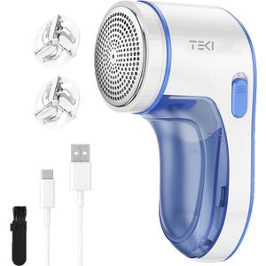Fabric Shaver, Lint Remover for Clothes Rechargeable Clothes Shaver Pill Remover, Electric Sweater Defuzzer, Sweater Shavers to Remove Pilling, Couch, Fuzz, Furniture (2 Replaceable Blades) (Small)