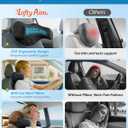 Lofty Aim Car Neck Pillow: 2 Pack Ergonomic Memory Foam Headrest Pillow for Driving, Adjustable Neck Support Cushion for Pain Relief, Head Rest Pillows for Car Seat, Truck - Black