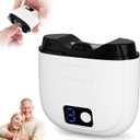 2026 Updated Electric Nail Clippers - 3 Speeds Electric Nail Clippers for Seniors/Adults/Kids/Baby Toenail - Rechargeable Automatic Nail Trimmer Thick Smart Fingernail Cutter with Display LED Light