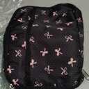 LEDAOU Lunch Box Kids Insulated Lunch Bag Girls Toddler Reusable Lunchbox for School Picnic Hiking (Black-Pink Bow)