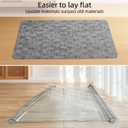 Yecaye Office Chair Mat for Hardwood Floor,30" x 48" Under Computer Desk Floor Protects for Rolling Chair,Non Slip PVC Woven Gaming Chair Mat,Not for Carpet (Lightgrey, 30" x 48")