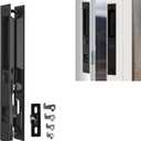 Sliding Glass Door Set, 6-5/8", Black - Patio Door Handle Replacement Thick Used on Both Left and Right-Handed. (No Keyed)