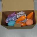 Easter Rabbit Carrot Egg String Lights, 12Ft 20 LED Multicolored Bunny Carrot Easter Egg Fairy Lights, Plug in Spring Decor for Indoor Outdoor Home Bedroom Garden Party Decorations