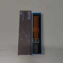 BARTON Leather and Rubber Hybrid Straps with Integrated Quick Release Spring Bars - 316L Stainless Steel - Choose Color - 18mm, 20mm & 22mm Watch Bands (Oak)