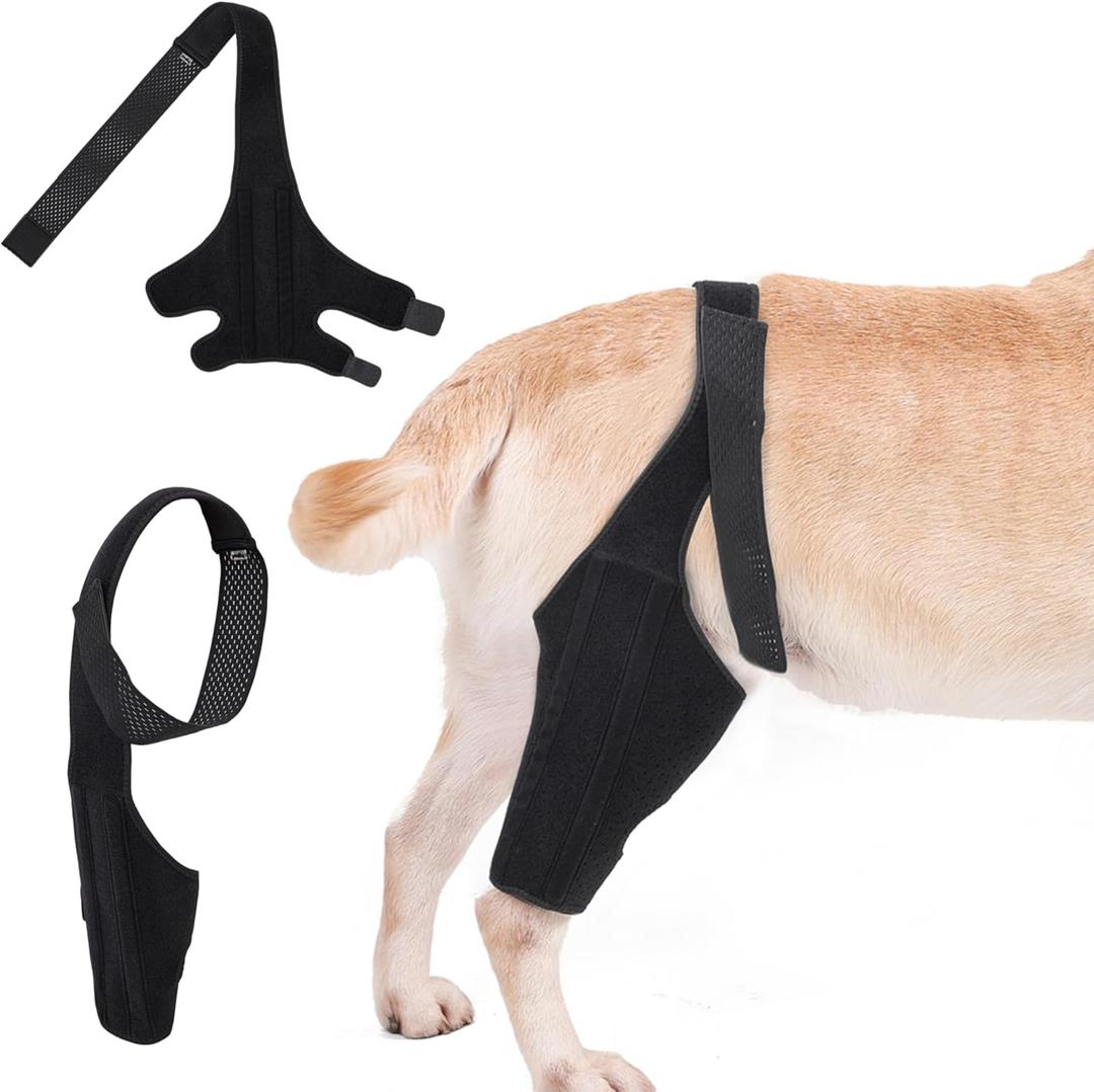 Dog Knee Brace with Adjustable Supportfor ACL & CCL Tears, Patellar Dislocations, Arthritis - Protects Joints for Return to Walking, Provides Extra Support, Reduces Pain and Inflammation, Small