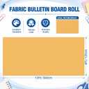 Breling 12 Rolls 47.2" x 12 ft Colored Bulletin Board Paper, Warm Color